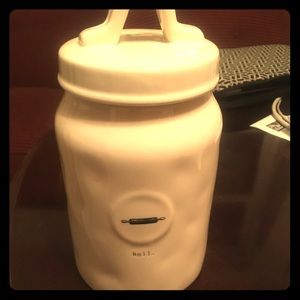 Rae Dunn! Brand new typewriter print flour jar